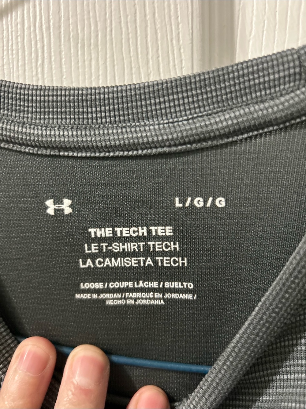 Under Armour Tech 2.0 Tee Men’s Large Gray Heather Loose Fit Athletic Shirt